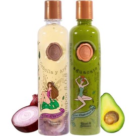 Dúo Ultra Reparador Ritual Botanico: Shampoo SOS con Cebolla y Argán + Tratamiento Plex de Banano, Aguacate y Argán Ritual Botanico Reparación Intensiva y Fortalecimiento Sin Sulfatos ni Siliconas