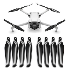 Master Airscrew Stealth Propeller Compatible with DJI Mini 3 - Black, 4 Propellers in Set