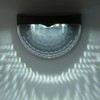 4Pcs Outdoor Waterproof Semicircle 6LED Solar Power Wall Lamp Black