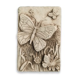 Carruth Studio Flying Butterfly Figurine - Butterfly Meadow Garden Decor, Stone Butterfly Sculpture, Indoor and Outdoor Decoration