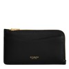 Coach Women's Zip Card CASE, Black, One Size