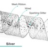 CT CRAFT LLC Sparkling Glitter Mesh Wired Ribbon 2.5" x