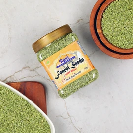 Rani Fennel Seeds (Saunf Sabut) Whole Spice 16oz (1lb) 454g PET Jar ~ All Natural | Gluten Friendly | NON-GMO | Kosher | Vegan | Indian Origin