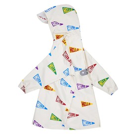 Children's Raincoat, School Bag, Compatible with School Bags, Rain Poncho, Kids' Rainwear, Kappa, Rainwear, Cute, Transparent Brim, Storage Bag Included, Reflective Tape, Raincoat, Waterproof, For