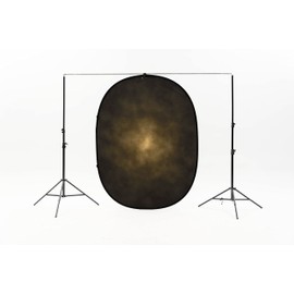 Kate Collapsible Backdrop for Photography Dark Blue&Brown Pop Up Photo Backdrops Portable Background for Portrait, Live Streaming, 5x6.5ft