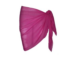 P4F Half Cotton Sarong, 55cm x 200cm (Fuschia, One Size)