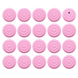 20 Pieces Eyelash Glue Holders Disposable Plastic Glue Palette Stand Pads for Eyelash Extension (Pink)