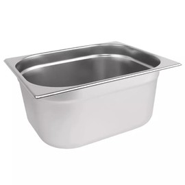 CateringBase Ltd Stainless Steel 1/2 Gastronorm Container, 150mm Deep