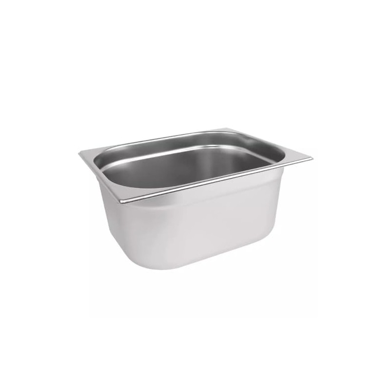 CateringBase Ltd Stainless Steel 1/2 Gastronorm Container, 150mm Deep