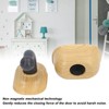 Door Stopper Non Magnetic No Drilling Windproof Wood Grain Invisible