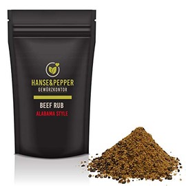 Hanse&Pepper Gewürzkontor Gourmet Series 150 g Beef Rub Alabama Grill Barbecue Beef Wild Dry Marinade Ribs Natural