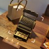 Vintage Style Gold Cash Register: 1:12 Dollhouse Miniature with Opening