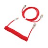 Mechanical Keyboard Cable Double Sleeve Custom Coiled with Detachable Metal