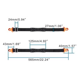 GOOFIT Rear Adjustable Tugger Strap Replacement for Dirt Bike YZF250 YZ250F YZF450 YZ450F WR250F 450F YZ125 250 YZ125X YZ250X YZ250FX YZ450FX YZ85 2002-2021，Orange