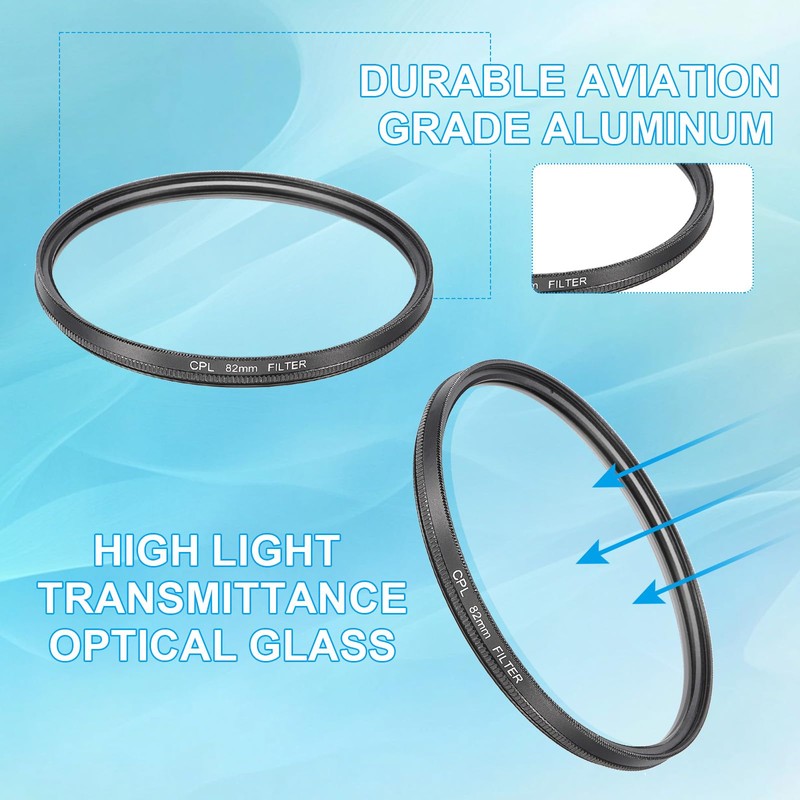 sourcing map 34mm Circular Polarizer Filter, Double Sided Multi-Layer Coatings