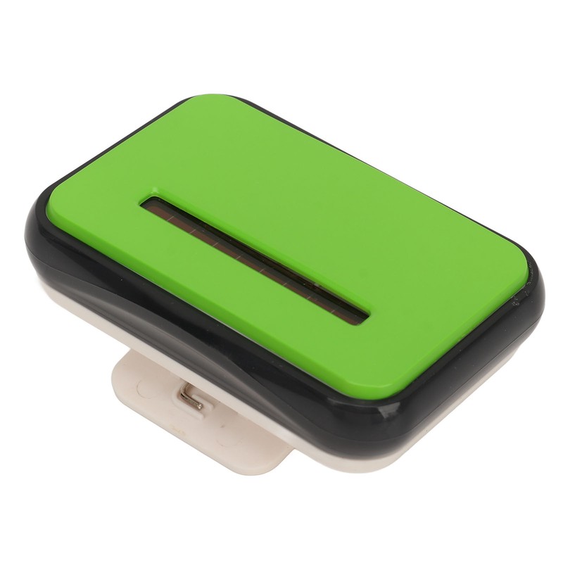 Walking Pedometer Green Solar Battery Powered Distance Calorie Counter Electronic