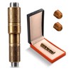Hancigar Cigar Punch Portable Retro Engraved Double Size Hole Opener
