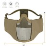 OneTigris 6" Foldable Half Face Mesh Mask with Ear Protection,