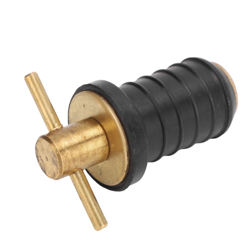 Marine Boat Brass T Handle Drain Plug Strong Structure Twist