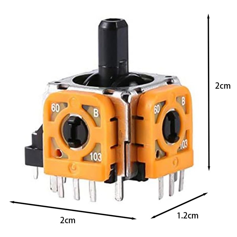 Laroal 4Pcs Ersatz Wireless Controller Analog Stick Sensor Montage Thumbstick