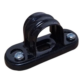 20mm Steel Spacer Bar Saddle for PVC Conduit – Black – Pack of 5