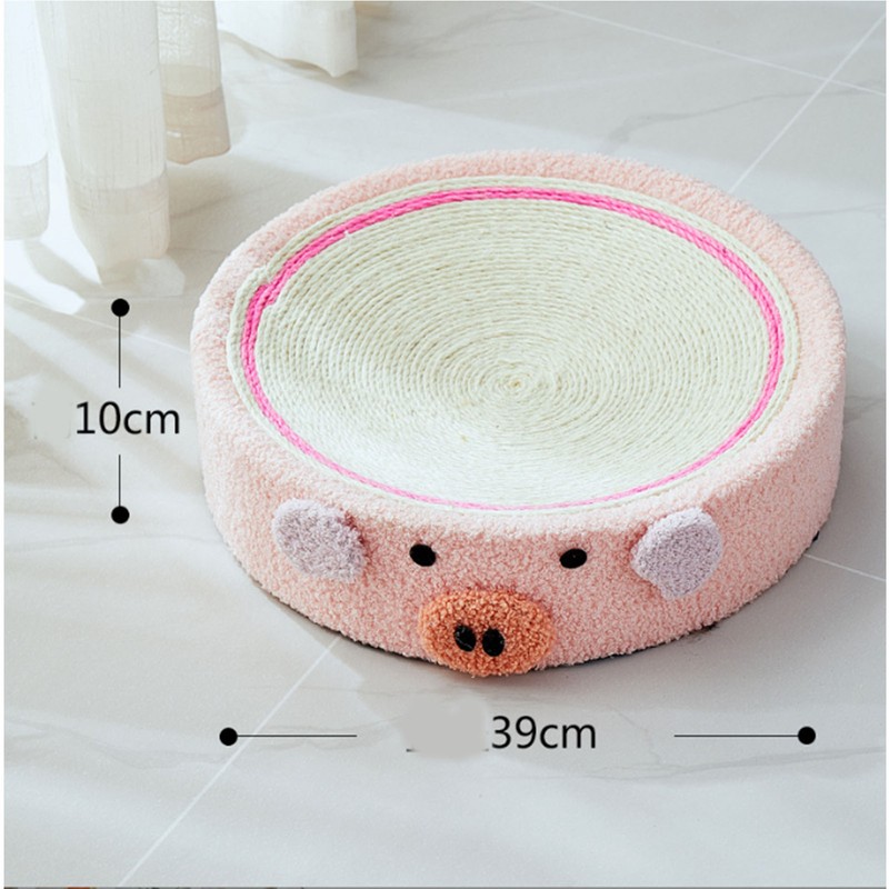 Cat Scratcher Bed Sisal Round Shape Cat Scratcher Lounge Bed