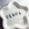 [Handmade Nail Tips] Aurora Gradient Magnetic Gel - Round /