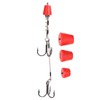 Portable Fishing Steel Wire Fishing Rigs with Treble Fish Hooks