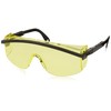Honeywell Home Amber Safety Glasses, Scratch-Resistant, Half-Frame, Amber/Black (S145)