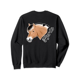 Norwegian Fjord Horse for Fjords dark rider Sweatshirt
