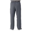 Medline AngelStat Unisex Elastic-Waist No-Drawstring-Waist Cargo Scrub Pants, Charcoal, Size