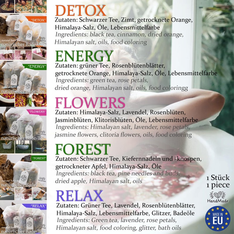 Nova Era Tea Natural Handmade Bath Tea | Aromatherapy, Natural