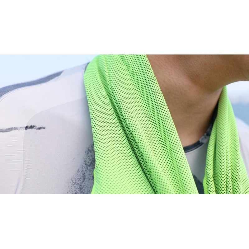 Tokyo Planning Super Cool Towel, Light Green, 15.7 x 31.5