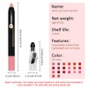 JUAAZIN Nude Pink Crayon Matte Lipstick Lip Liner Pencil, Moisture
