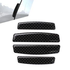 Dogary 4 PCS Carbon Fiber Car Door Edge Guard, Car Side Door Edge Guards Protector，Bumper Protector Strips，Anti-scratch and Anti-collision, Universal Car Trim Cover (Black)