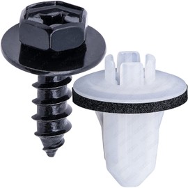 Rexka 10 Sets Rear Bumper Tail Lamp Screw & Grommet Kit for Lexus Toyota 90159-60498 90189-06235 NX RX RC LC is Series Avalon, C-HR, Corolla iM, Mirai, Yaris