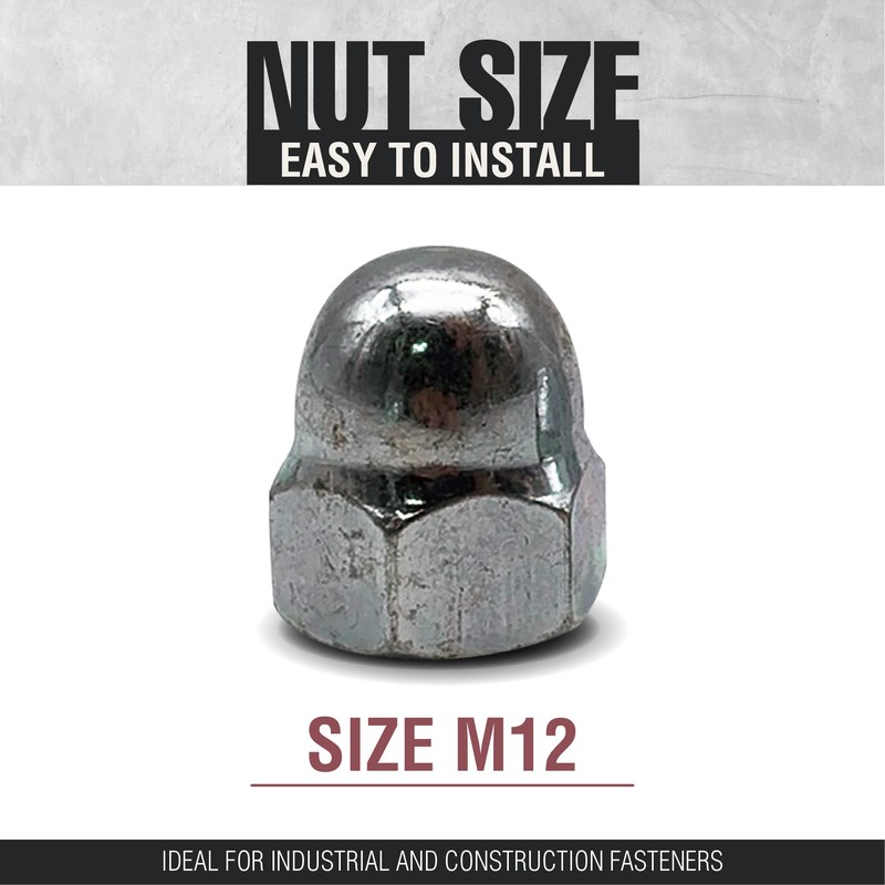 DOJA Industrial Acorn Nuts M12 Pack of 20 Acorn Nuts
