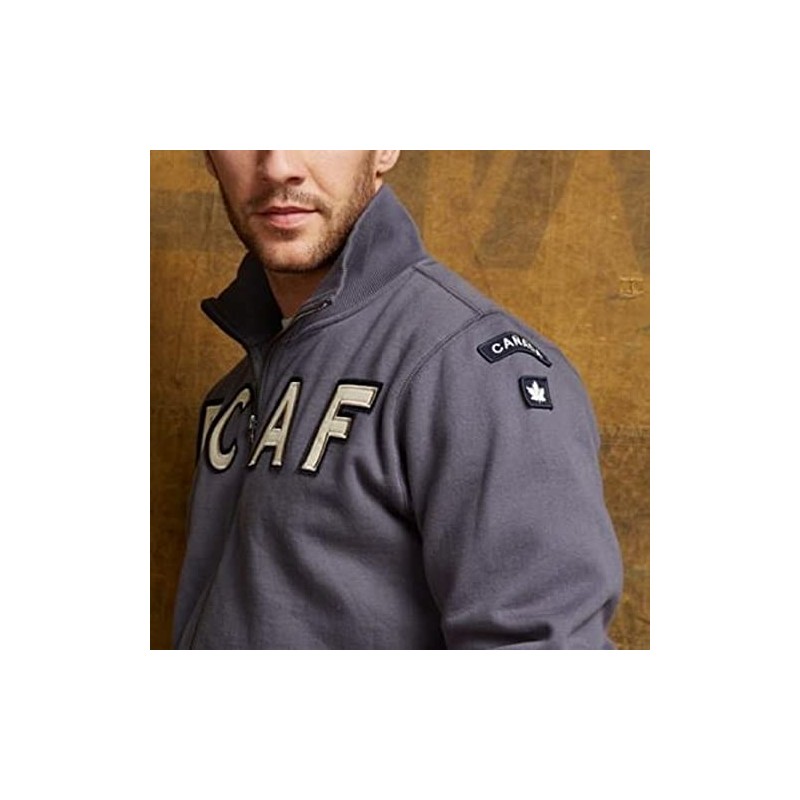 RED CANOE RCAF Full Zip Sweatshirt, Small Washed Blue