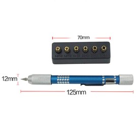 SagaSave Jewelry Tool, Diamond Bead Reamer Set, Hole Enlarger Craft Kit with 6 Drill Bit Holders, Bead Reamer Tool Set for Jewelry, Pearl