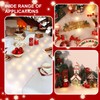 hatisan 2 Sets LED Christmas Fake Snow Blanket Roll with