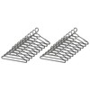 Whitmor Slim Sure-Grip Hangers with Swivel Hook - White and