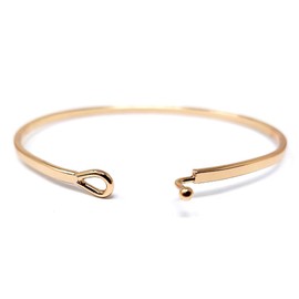 SM Inspirational Positive Message Engraved Thin Cuff Bangle Bracelets for Women (ANYTHING IS POSSIBLE - Rose gold)