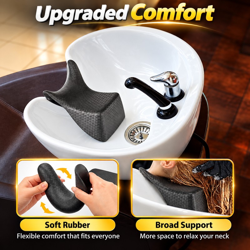 Salon Shampoo Neck Rest for Hair Washing – Soft Silicone