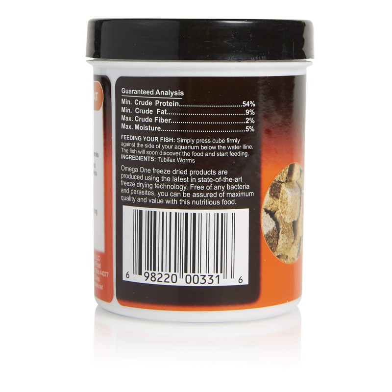 Omega One Freeze Dried Tubifex Worms