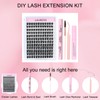 Lash Extension Kit LAUBESS Lash Clusters Kit Cluster Eyelash Extensions