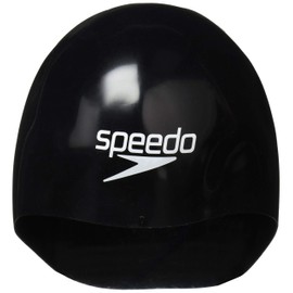 Speedo SE11922 Swim Cap, Fastskin3 Cap, Fastskin 3 Cap, Swimming, Unisex, Black/White, Medium