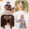 Pack of 10 Cute Hair Bobbles with Bow, Pink Elastic