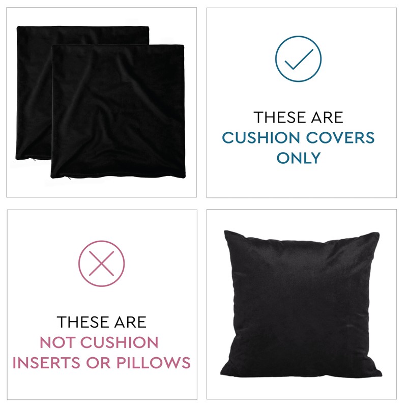 Encasa Christmas New Year VELVET Cushion Covers 2pc Set (40