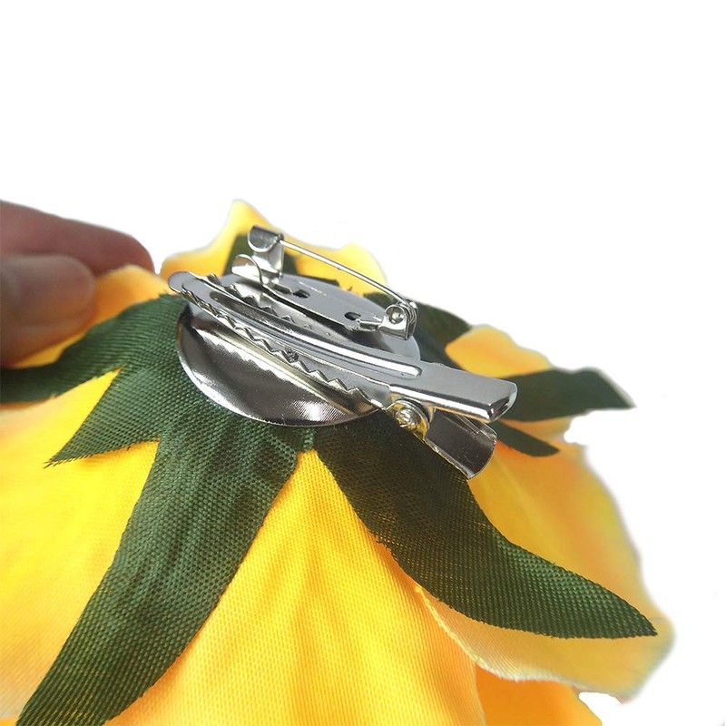 Broche de flores para el pelo de rosa, broche de