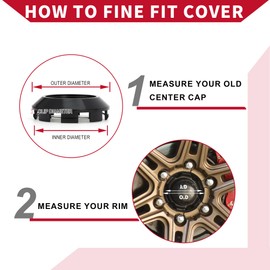 Hihaha Universal Car Wheel Center Hub Cap/Rim Cover Hub Caps/for Most Cars/Snap-in Plastic 76 mm 2.99" OD / 1 Pc Black